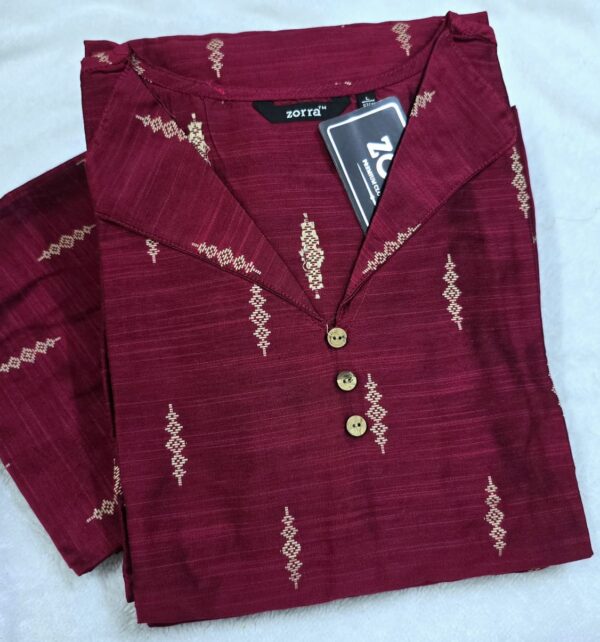 zorra dark green buddha cotton kurti (copy)