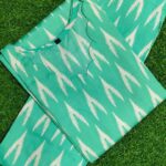 mint green ikat print co ord set