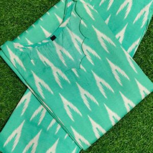 mint green ikat print co ord set