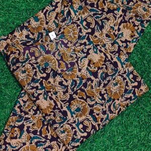 plum floral hand block print co ord set