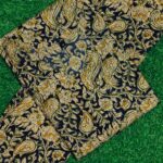 navy floral print co ord set with tie up neck