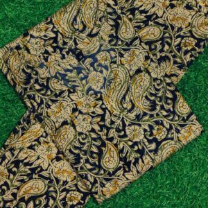 navy floral print co ord set with tie up neck