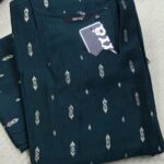red printed berlin silk side open kurti with pocket